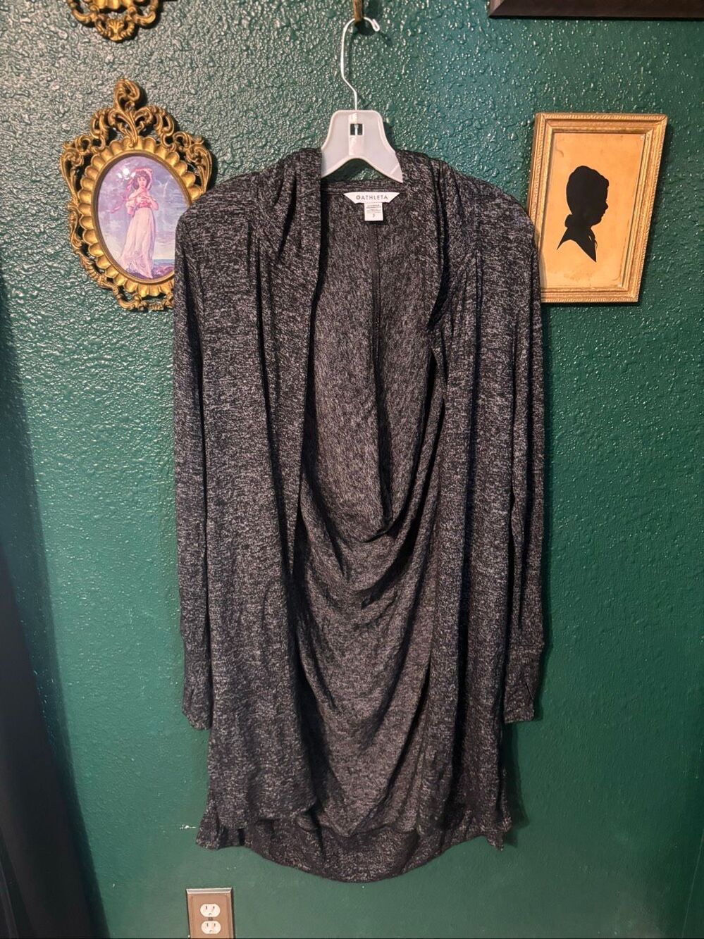 Athleta Women’s Gray Harmony Wrap Open Front Cardigan Sz Small